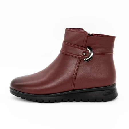 Puha női csizma M021 Burgundia » MeiShoes.ro