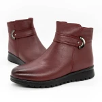 Puha női csizma M021 Burgundia » MeiShoes.ro