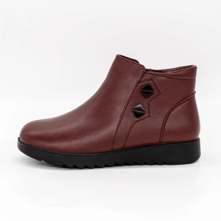 Puha női csizma M803 Burgundia » MeiShoes.ro