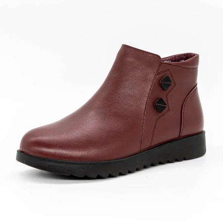 Puha női csizma M803 Burgundia » MeiShoes.ro