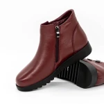 Puha női csizma M803 Burgundia » MeiShoes.ro