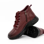 Tavaszi-őszi női csizma M3055 Burgundia » MeiShoes.ro