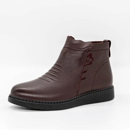 Tavaszi-őszi női csizma 955703 Burgundia » MeiShoes.ro