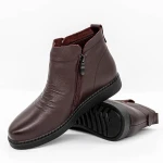 Tavaszi-őszi női csizma 955703 Burgundia » MeiShoes.ro