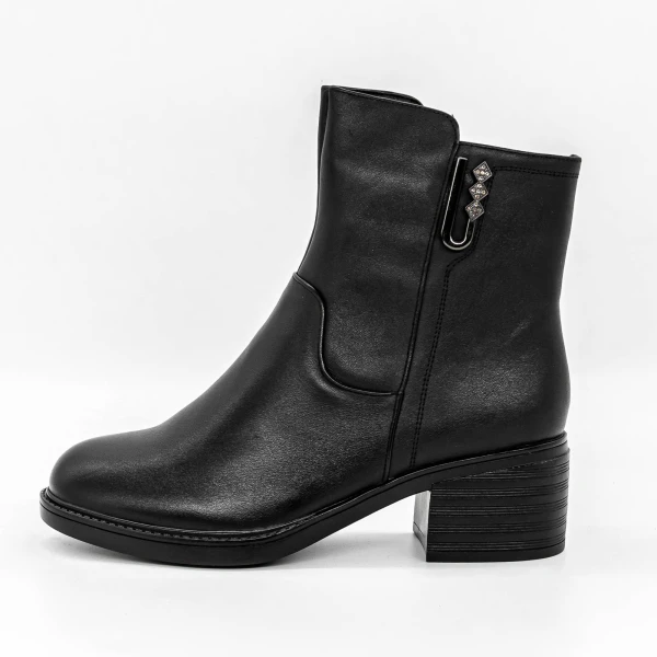 Tavaszi-őszi női csizma 989383 Fekete » MeiShoes.ro