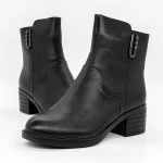 Tavaszi-őszi női csizma 989383 Fekete » MeiShoes.ro