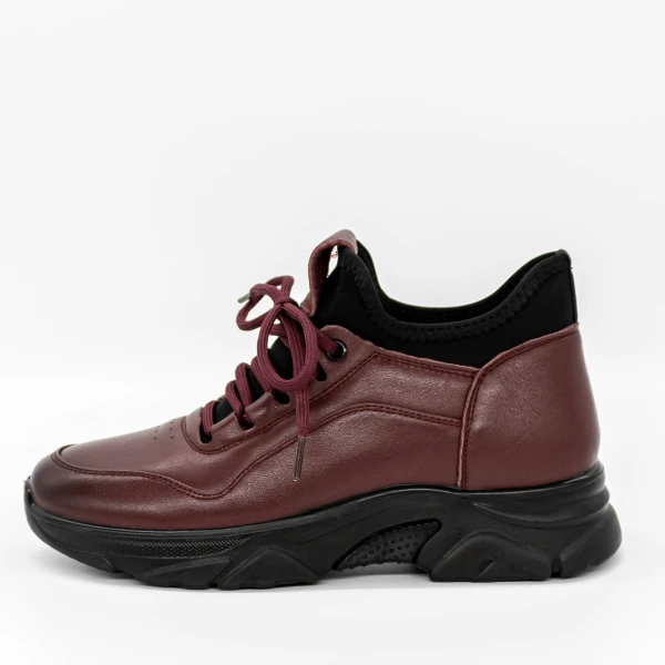 Puha női csizma M3077 Burgundia » MeiShoes.ro