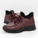 Puha női csizma M3077 Burgundia » MeiShoes.ro