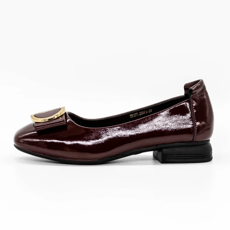 Női balerina cipő TP377 Burgundia » MeiShoes.ro