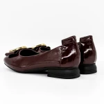 Női balerina cipő TP377 Burgundia » MeiShoes.ro