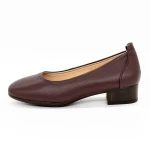 Női balerina cipő 1007-12 Burgundia » MeiShoes.ro