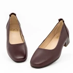 Női balerina cipő 1007-12 Burgundia » MeiShoes.ro