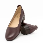 Női balerina cipő 1007-12 Burgundia » MeiShoes.ro