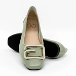 Női balerina cipő 6097 Zöld » MeiShoes.ro