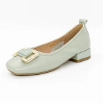 Női balerina cipő 6681 Zöld » MeiShoes.ro