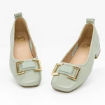 Női balerina cipő 6681 Zöld » MeiShoes.ro