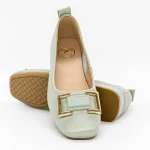 Női balerina cipő 6681 Zöld » MeiShoes.ro