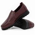 Női alkalmi cipő 6375 Burgundia » MeiShoes.ro