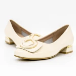 Női balerina cipő 8117-6 Krém » MeiShoes.ro