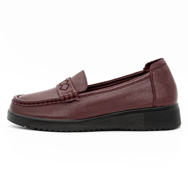 Női alkalmi cipő 220705 Burgundia » MeiShoes.ro