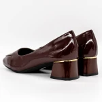 Vastag sarkú cipő TP377-1 Burgundia » MeiShoes.ro