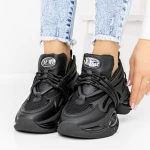 Női tornacipő 3WL78 Fekete » MeiShoes.ro