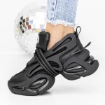 Női tornacipő 3WL78 Fekete » MeiShoes.ro