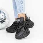Női tornacipő 3WL78 Fekete » MeiShoes.ro