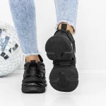 Női tornacipő 3WL78 Fekete » MeiShoes.ro