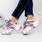 Női tornacipő 3WL106 Lila » MeiShoes.ro