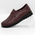 Női alkalmi cipő 18009 Burgundia » MeiShoes.ro