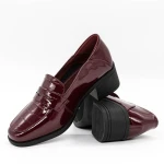 Női alkalmi cipő 6159 Burgundia » MeiShoes.ro