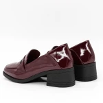 Női alkalmi cipő 6159 Burgundia » MeiShoes.ro