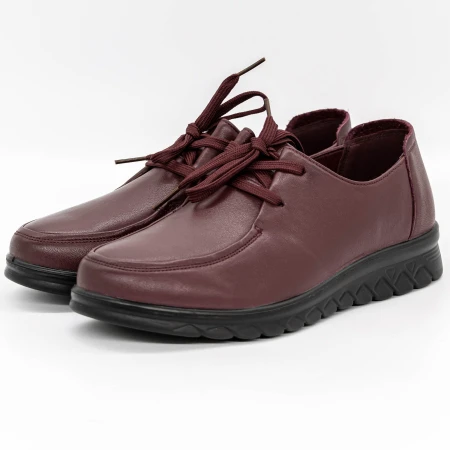 Női alkalmi cipő 18006 Burgundia » MeiShoes.ro