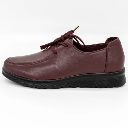 Női alkalmi cipő 18006 Burgundia » MeiShoes.ro