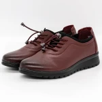 Női alkalmi cipő N015 Burgundia » MeiShoes.ro