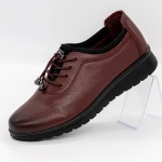 Női alkalmi cipő N015 Burgundia » MeiShoes.ro