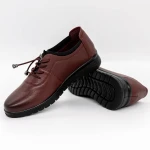 Női alkalmi cipő N015 Burgundia » MeiShoes.ro