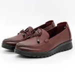 Női alkalmi cipő N073 Burgundia » MeiShoes.ro