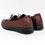 Női alkalmi cipő N073 Burgundia » MeiShoes.ro