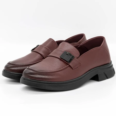 Női alkalmi cipő N221 Burgundia » MeiShoes.ro