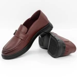 Női alkalmi cipő N221 Burgundia » MeiShoes.ro