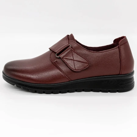 Női alkalmi cipő N0822 Burgundia » MeiShoes.ro