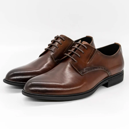 Elegáns férfi cipő K1176 Barna » MeiShoes.ro