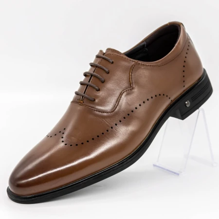 Elegáns férfi cipő F066-025 Barna » MeiShoes.ro