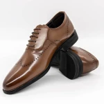 Elegáns férfi cipő F066-025 Barna » MeiShoes.ro