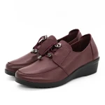 Női alkalmi cipő 5007 Burgundia » MeiShoes.ro