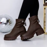 Tavaszi-őszi női csizma 3WL185 Barna » MeiShoes.ro