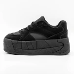Női sportcipő platformmal 3XJ113 Fekete » MeiShoes.ro