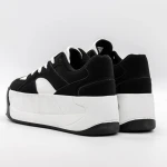 Női sportcipő platformmal 3XJ113 Fekete-Fehér » MeiShoes.ro